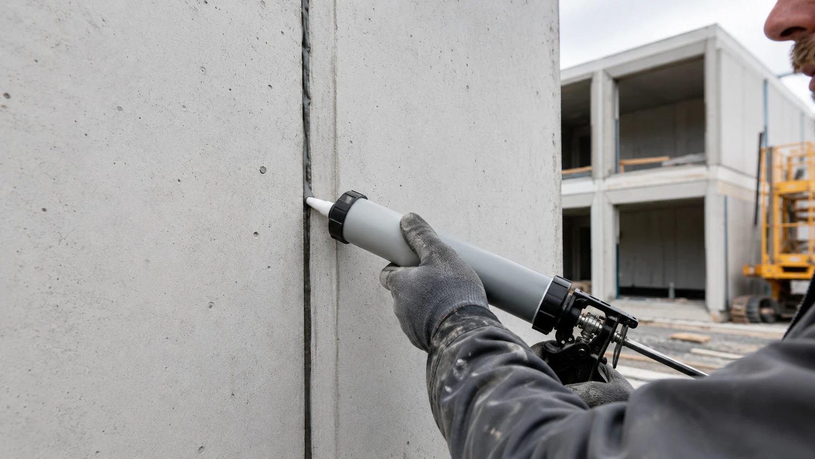 Sealing a concrete joint on site